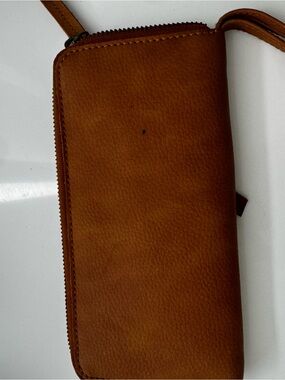 Free People Men's Zip-Around Wristlet Wallet - Brown